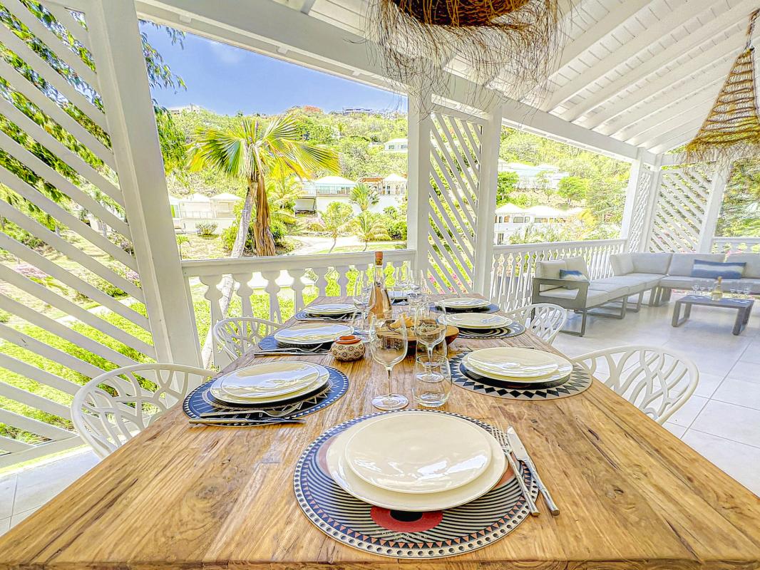 A louer villa Baie Orientale Saint Martin_ Table à manger - 5